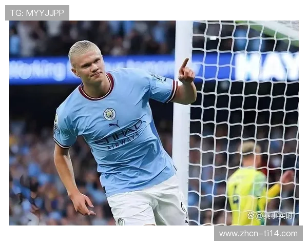 曼城对阵伯恩茅斯,谢尔基与哈兰德连线半场造两球